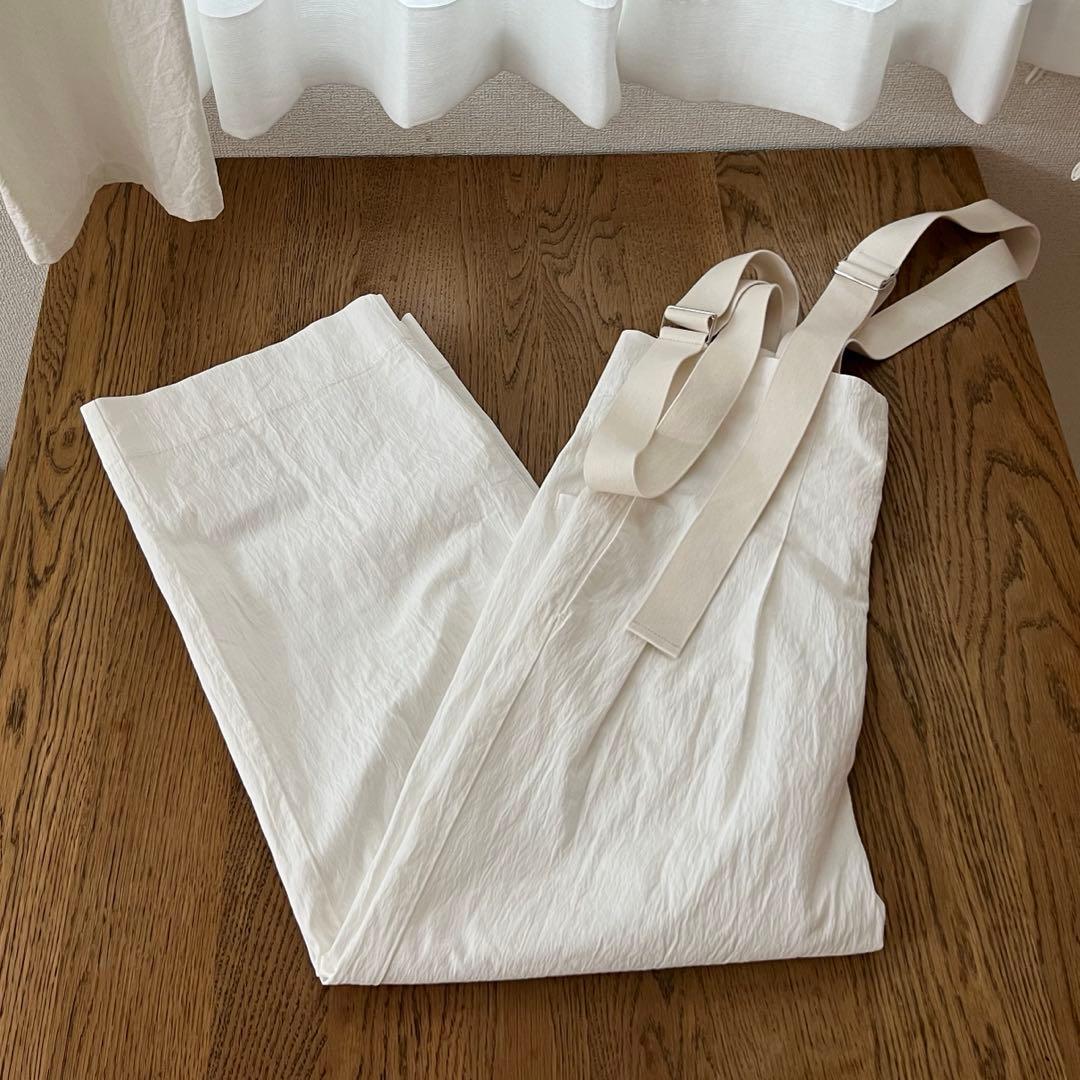 machatt 2way サロペット　ホワイト　マチャット　パンツ