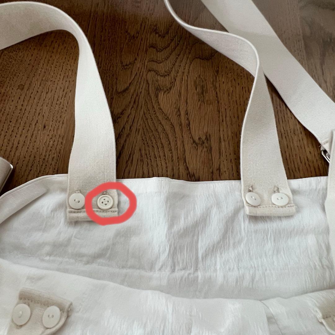 machatt 2way サロペット　ホワイト　マチャット　パンツ