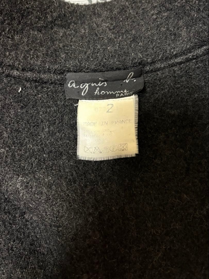 ジャケット・アウター 90s agnes b. wool stand collar blouson