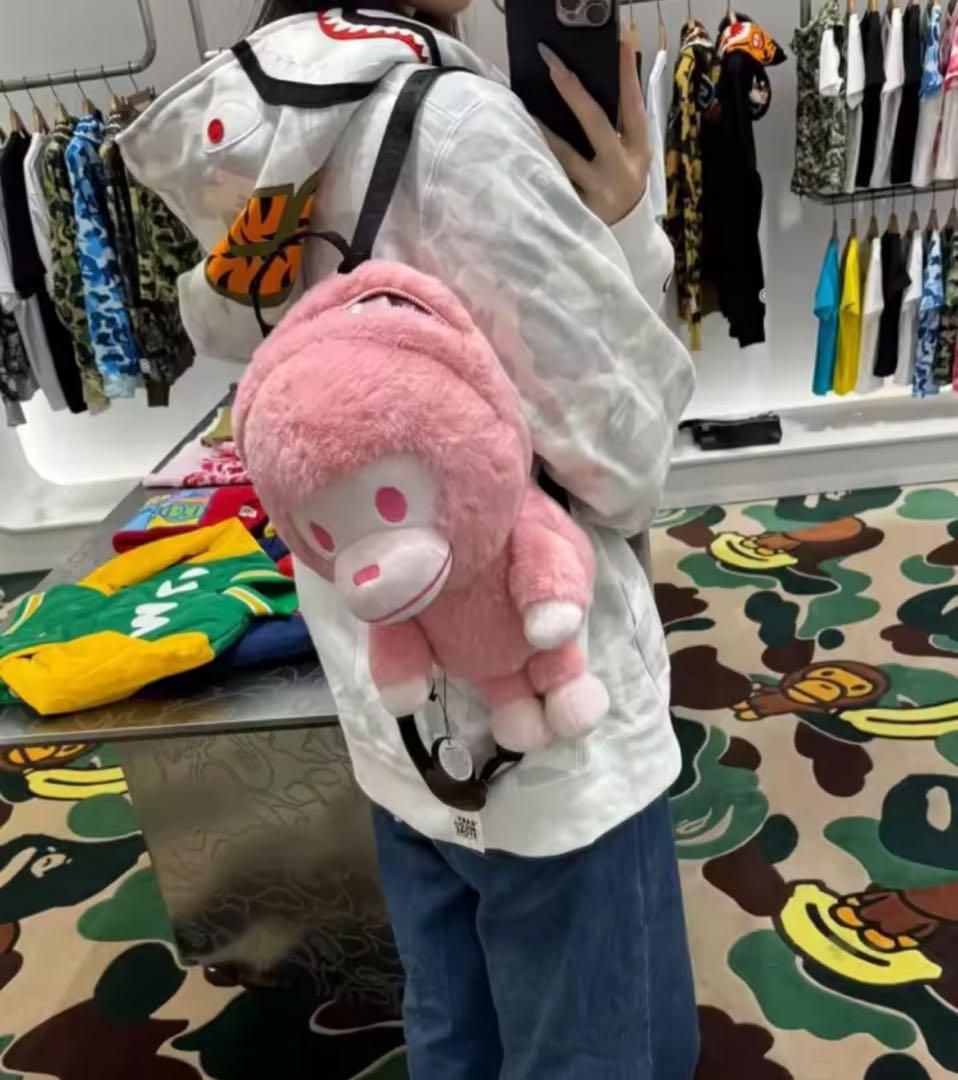 BAPE BABY MILOピンク ぬいぐるみリュック エイプ ギャル y2k