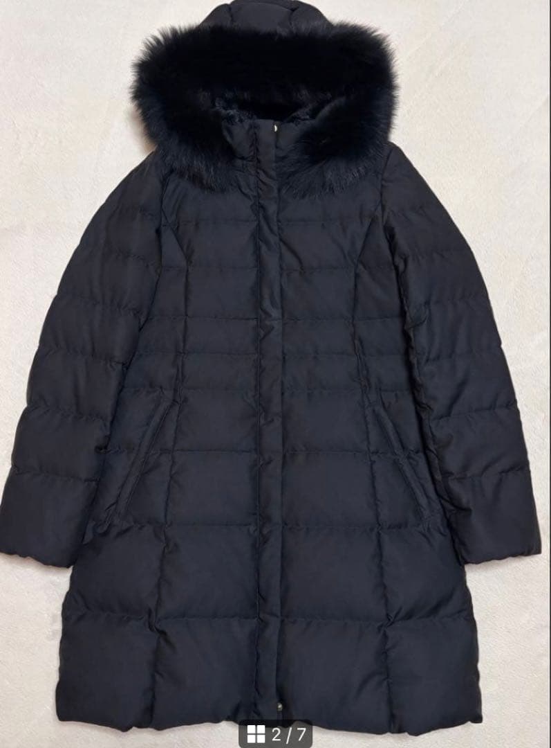 INDIVI インディヴィ　ロングダウンジャケット 黒