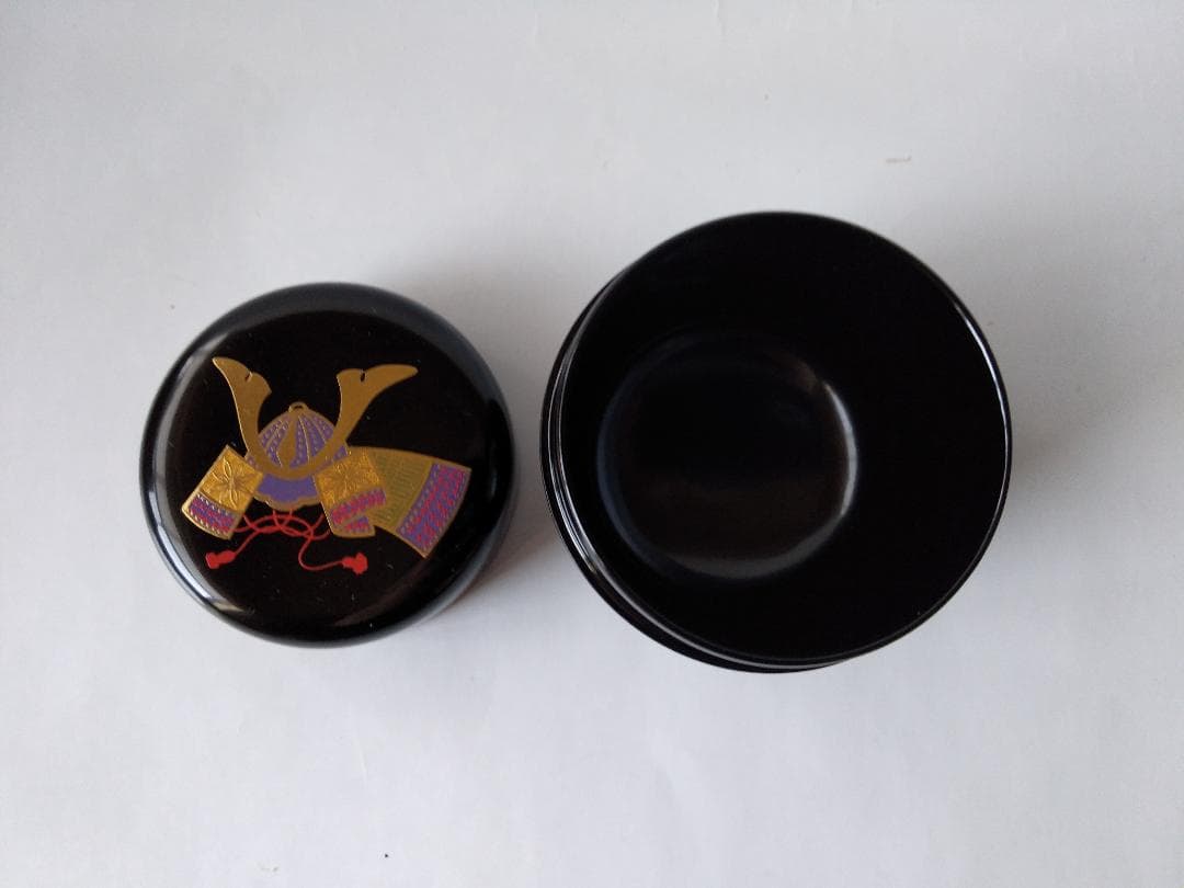 西村弘峰 作 かぶと蒔絵 中棗 共箱 栞 漆器 漆芸 抹茶 茶道具 新品 未使用