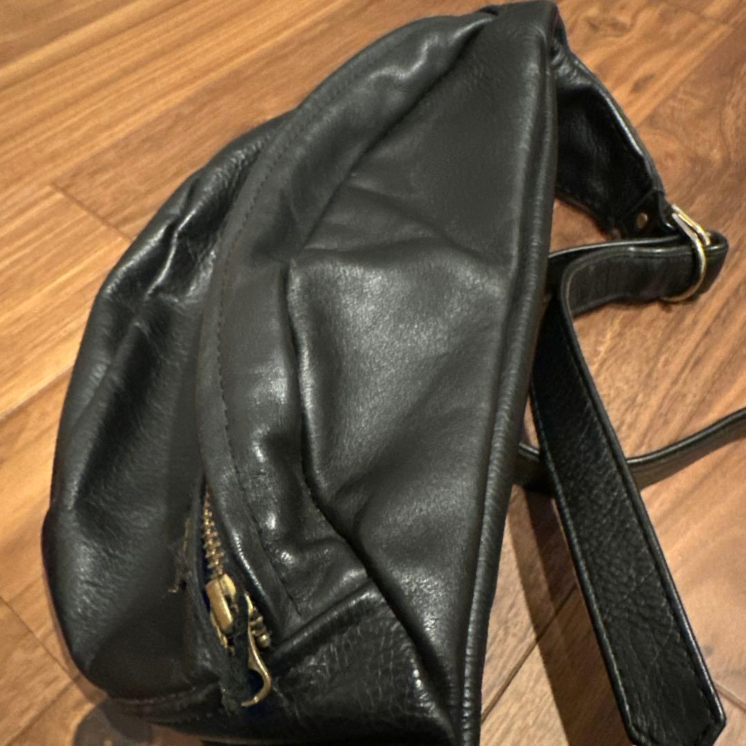 Vanson レザー ボディバッグ 黒