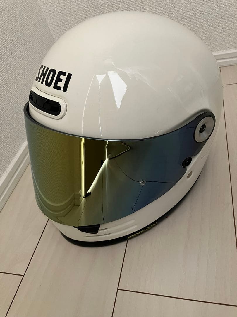 美品‼️SHOEI白Lサイズ　フルフェイスヘルメット