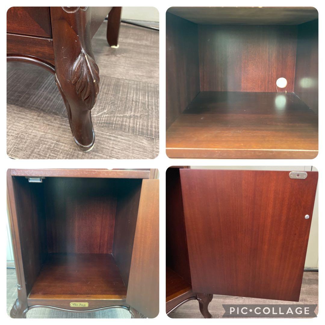 東海家具　木製　家具　サイドチェスト　電話台　ビンテージ