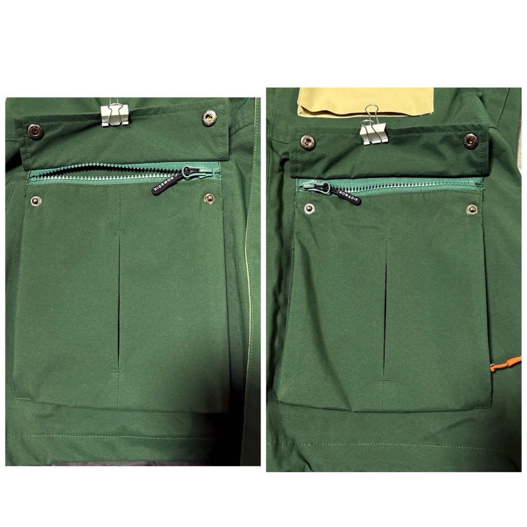 ノマディック NOMADIK スノーボードウェア 上下セット L カモフラ