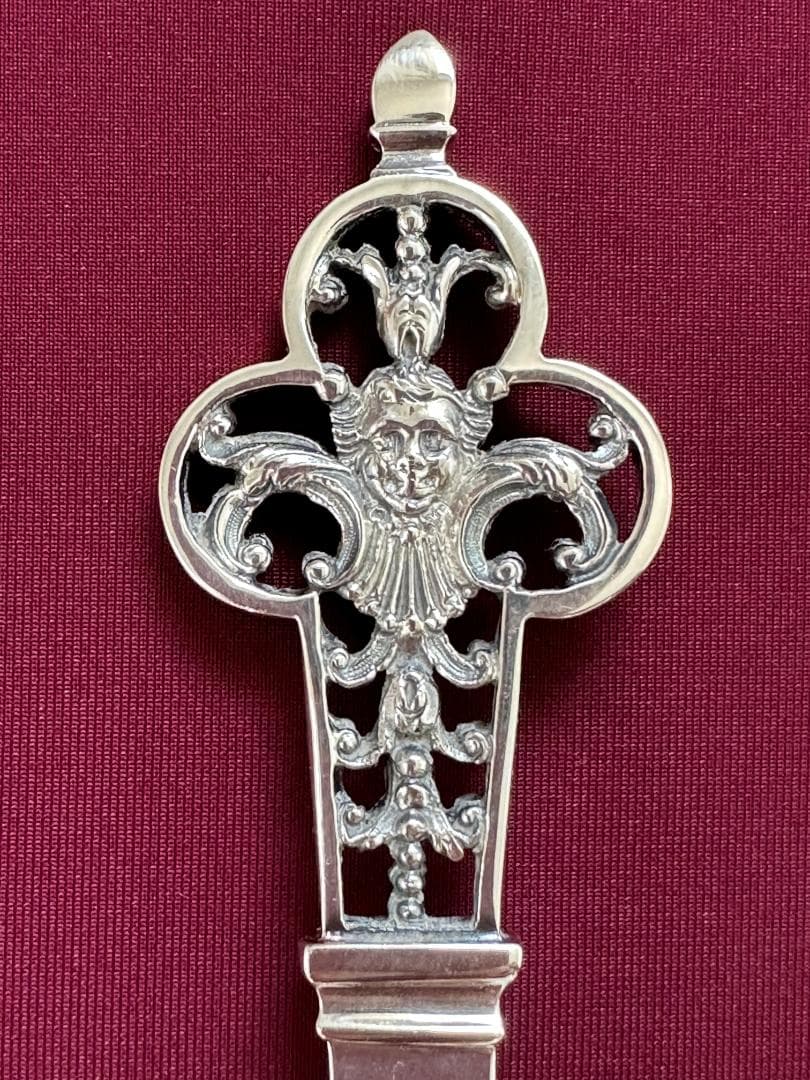 参考90万円 クリストフル ルネッサンス スターリングシルバーサービングスプーン