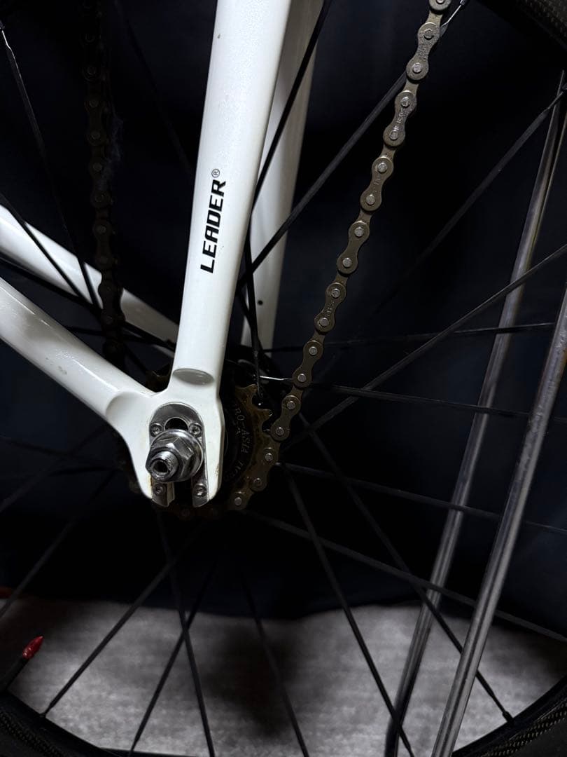 Leader735 ピストバイク カーボンホイール 88mm