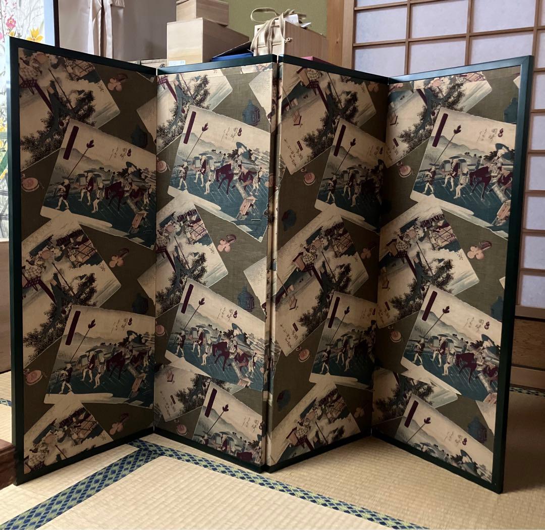 屏風、衝立、江戸風、両面使い、和室、茶室