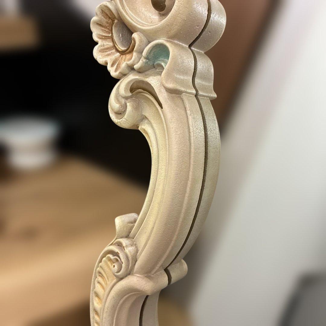 大型 天使装飾 ロココ調　ウォールミラー アンティーク調　壁掛け　姫系インテリア