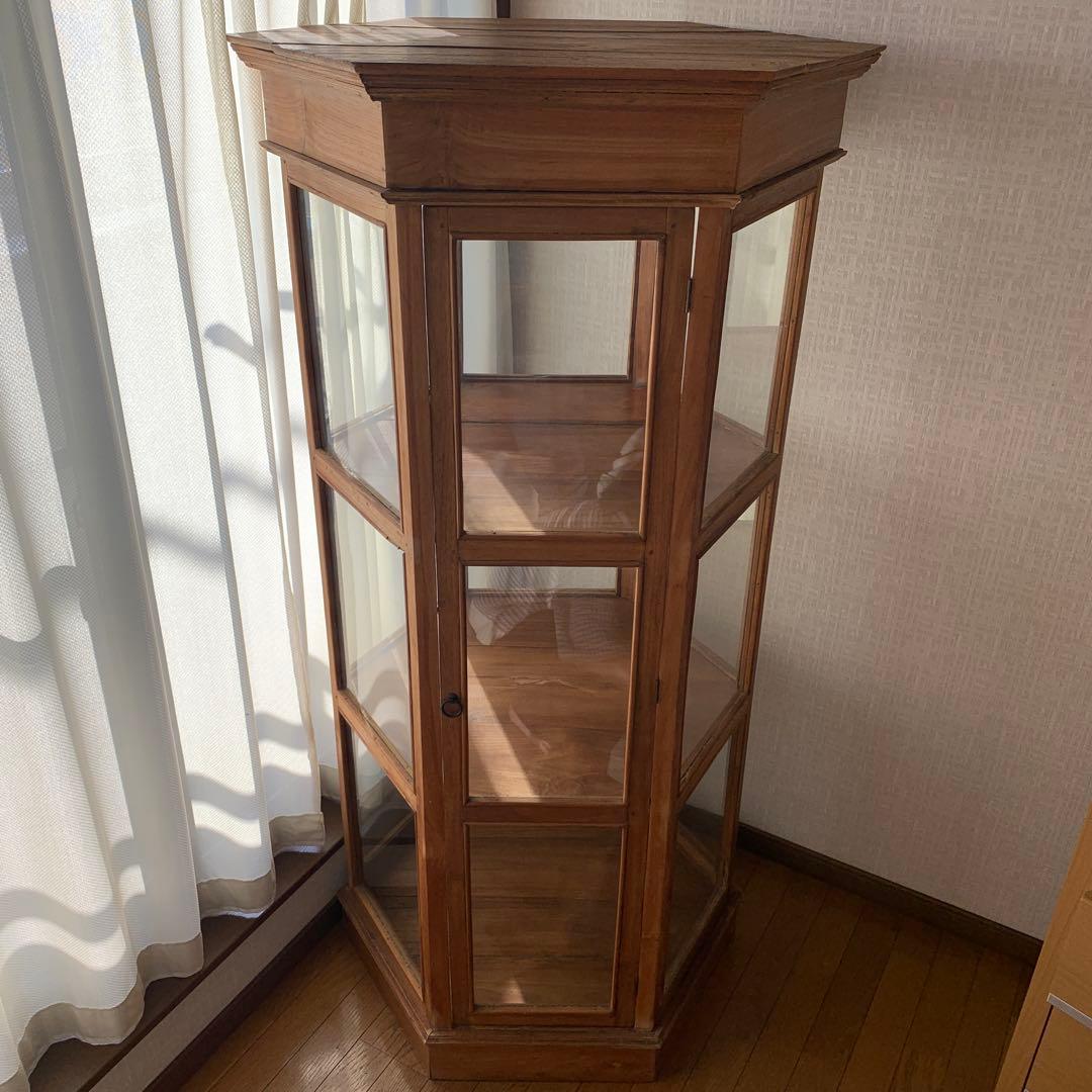 六角　ディスプレイケース　アジアンテイスト