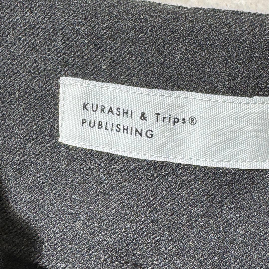 北欧、暮らしの道具店　サイドタックのサロペットスカート　キャミワンピース　グレー