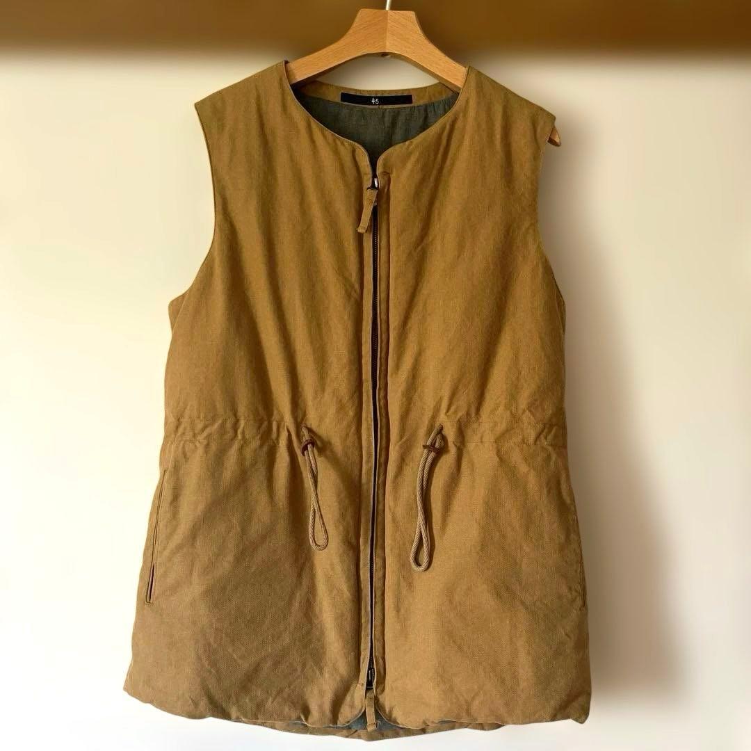 45rpm コットン　ダウンベスト　華夏