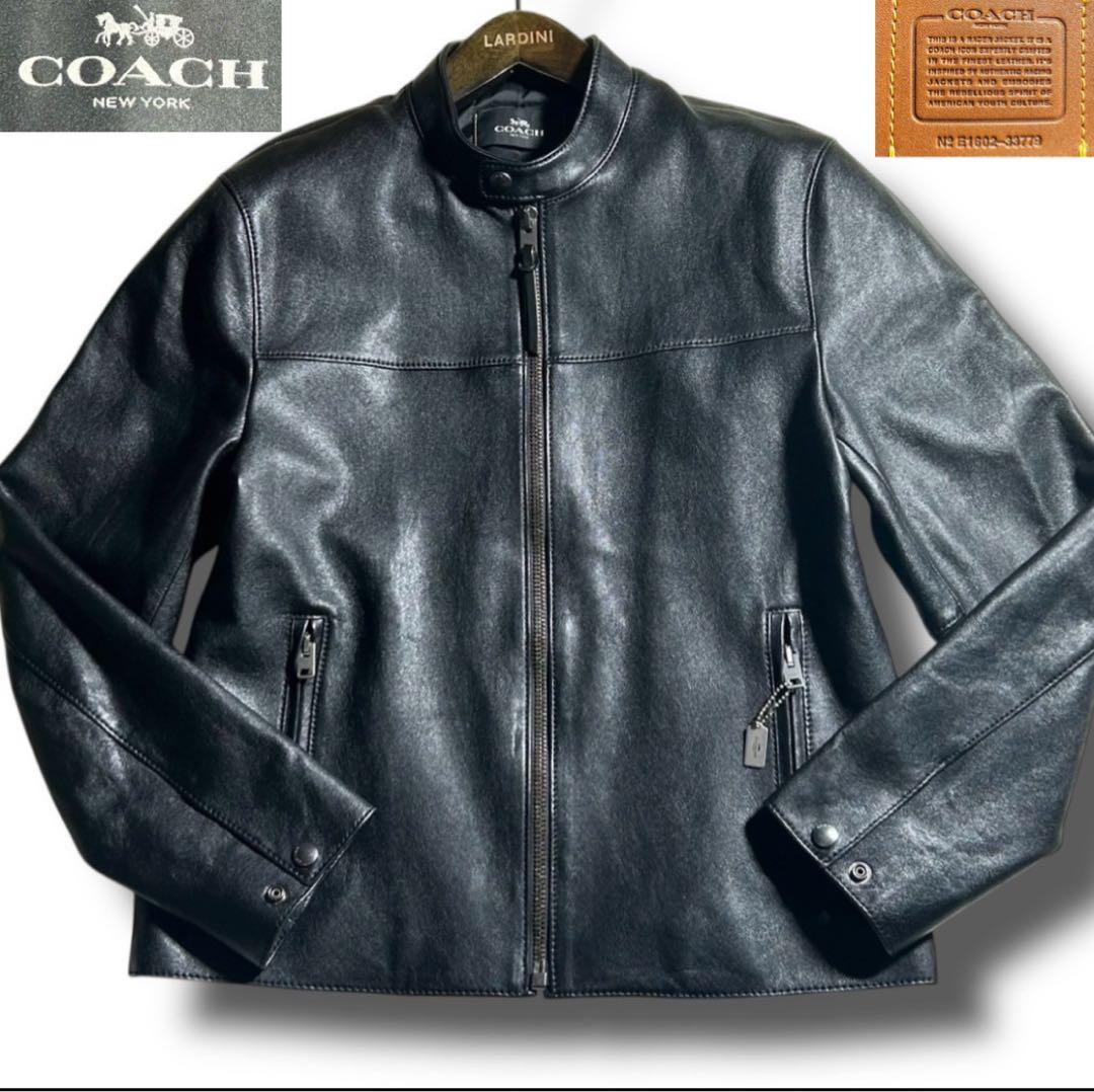 ①りょさま専用Lサイズ COACH コーチ ライダース 本革レザージャケット