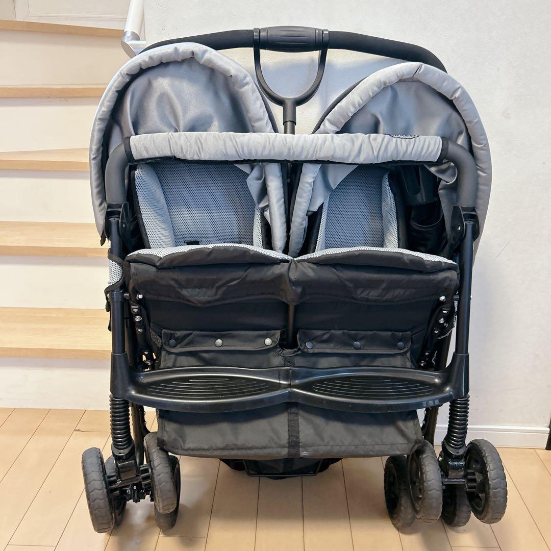 【美品】グレコ　 2人乗りベビーカー DuoSport　デュオスポーツ　双子