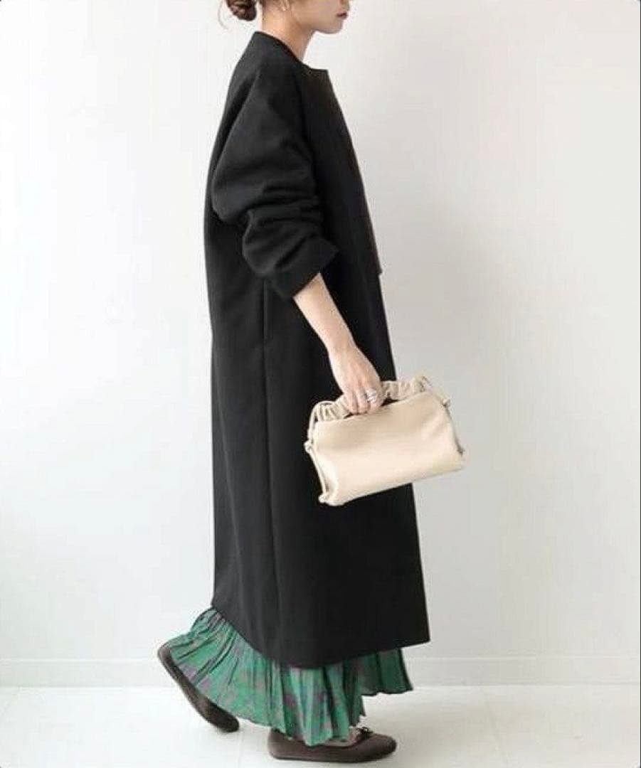 新品タグ付き❁˚ジャーナルスタンダードレリュームSUPER100ノーカラーコート