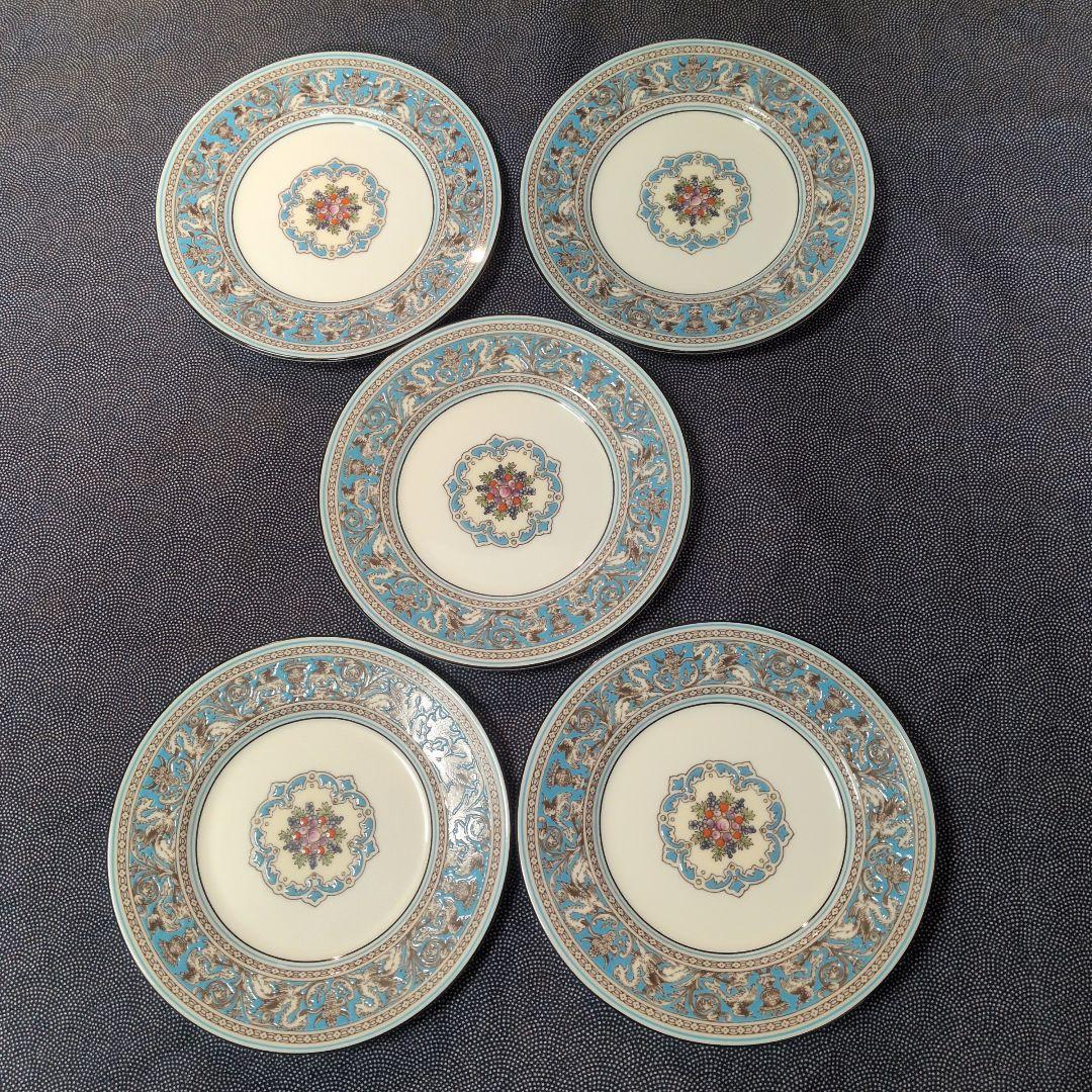 ウェッジウッド フロレンティーン ターコイズ プレート ５枚 15cm