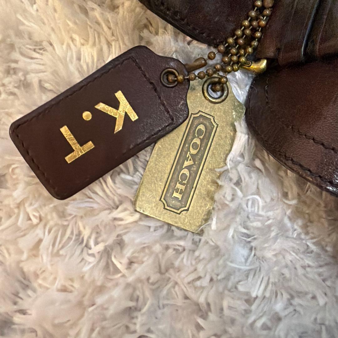 【アメリカで購入】COACH レザー ボディバッグ　メンズ