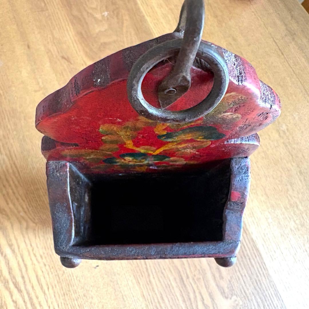 アンティーク 木製 壁掛け　インテリア　蚤の市　小物入れ