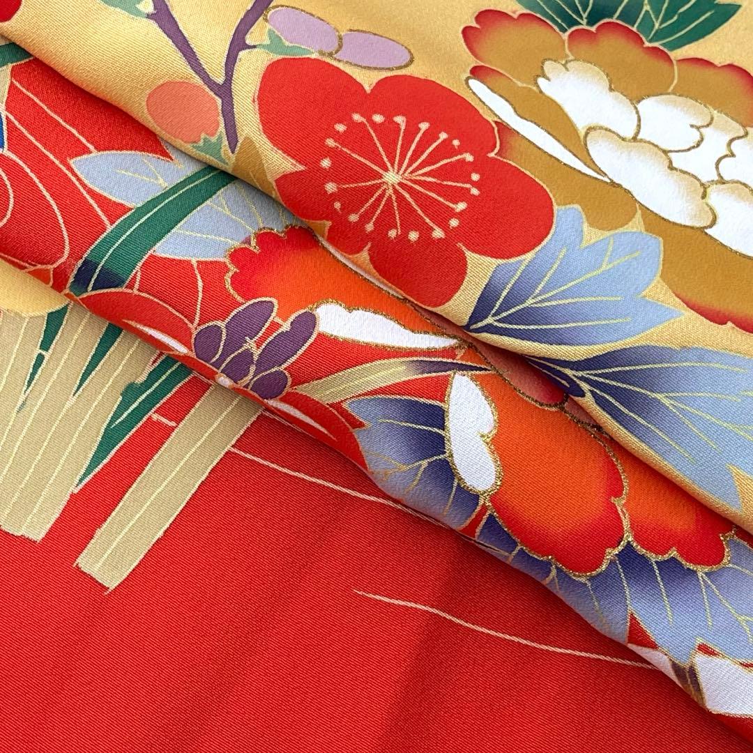 takeです❣️ 【着物と帯 時流】O25310◆仮仕立て 着物◆十三参り