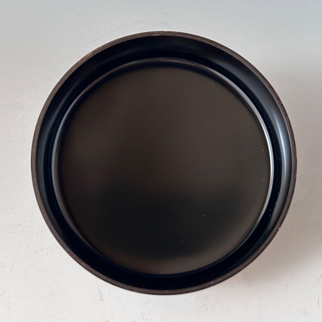 茶道具　銀地　岩波蒔絵　平棗　夏目有彦　共箱　漆芸　茶会　茶器　薄茶　稽古