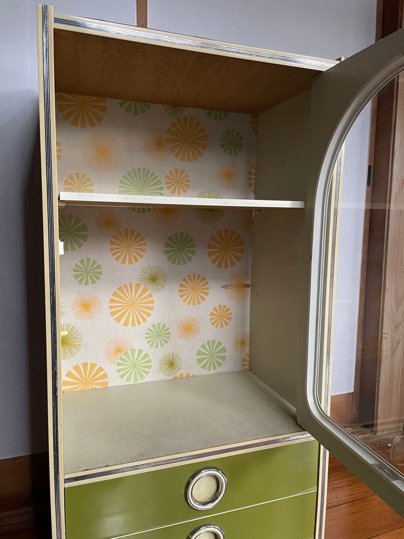 【昭和レトロ】飾り棚 シェルフ キャビネット