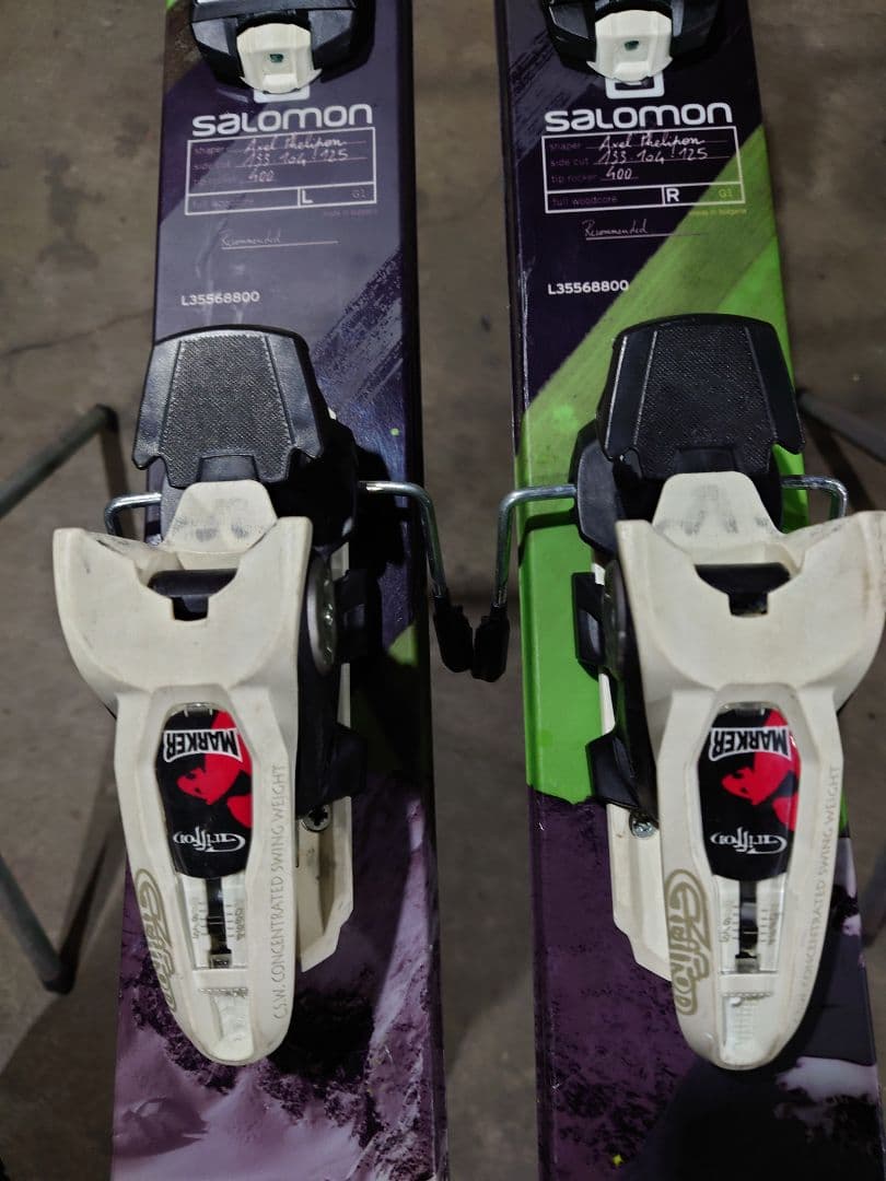 SALOMON Q105 181cm, Marker GRIFFON　パウダー