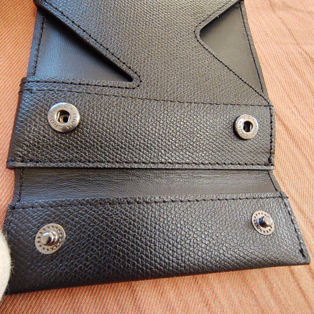 新品未使用abrAsus【アブラサス】薄い財布ブラック