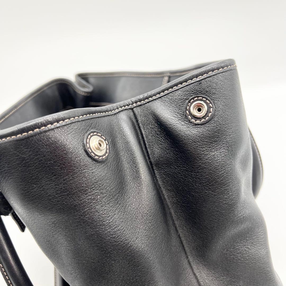 美品✨オールドコーチ　トートバッグ　ビジネス　レザー　ブラック　A4　肩掛け