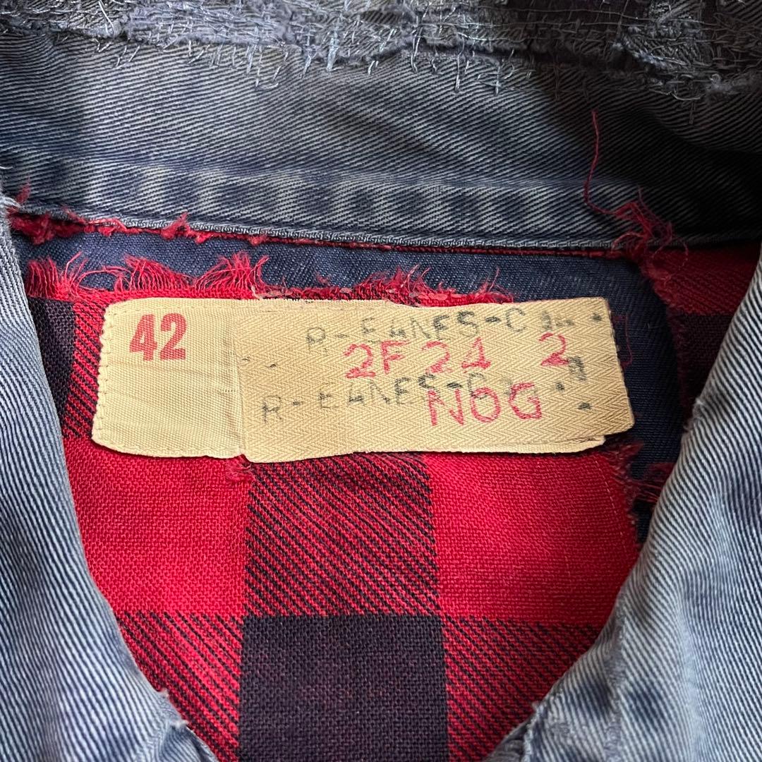 F*E様 50s 襤褸 ワークジャケット USA製 ヴィンテージ 茄子紺 鬼フェ