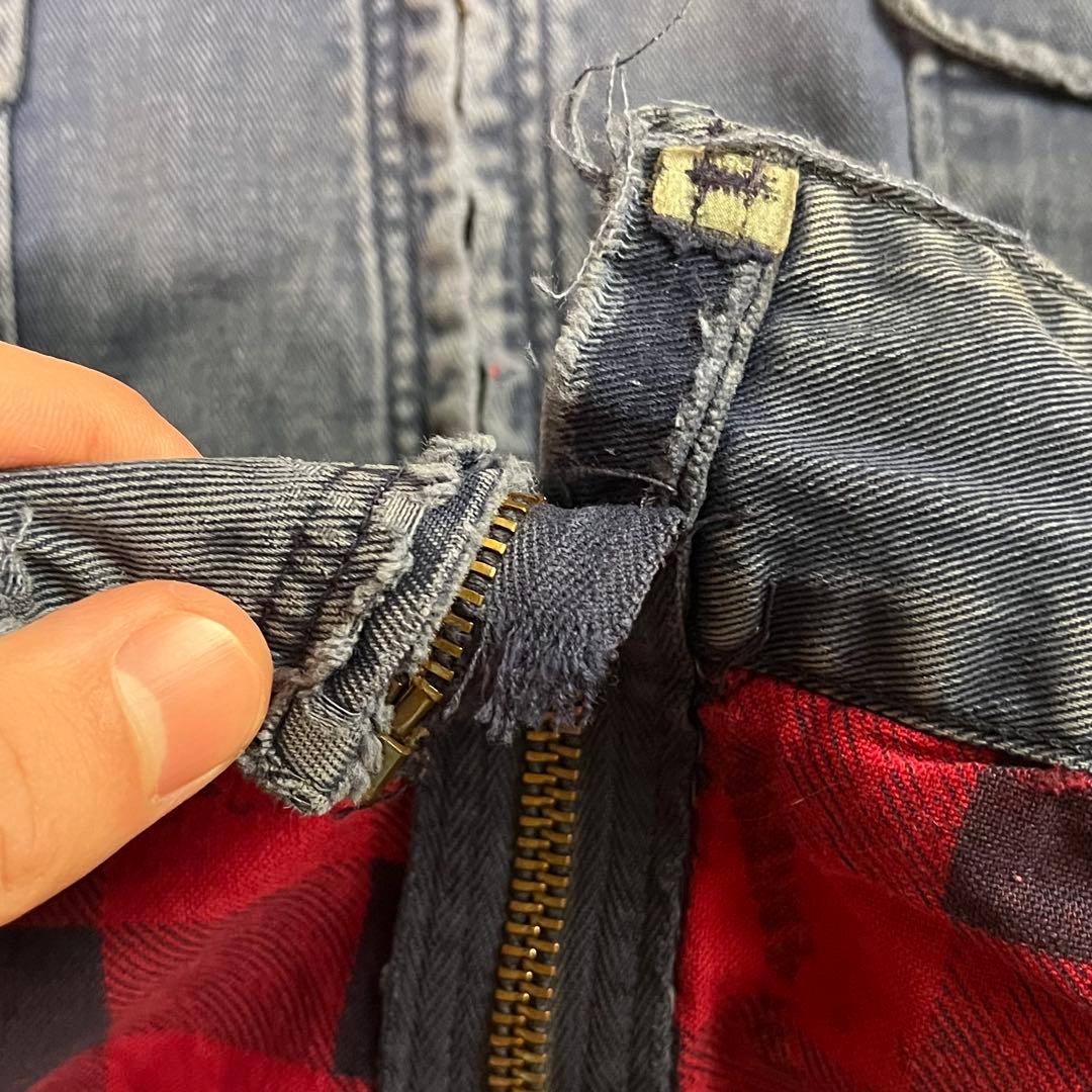 F*E様 50s 襤褸 ワークジャケット USA製 ヴィンテージ 茄子紺 鬼フェ