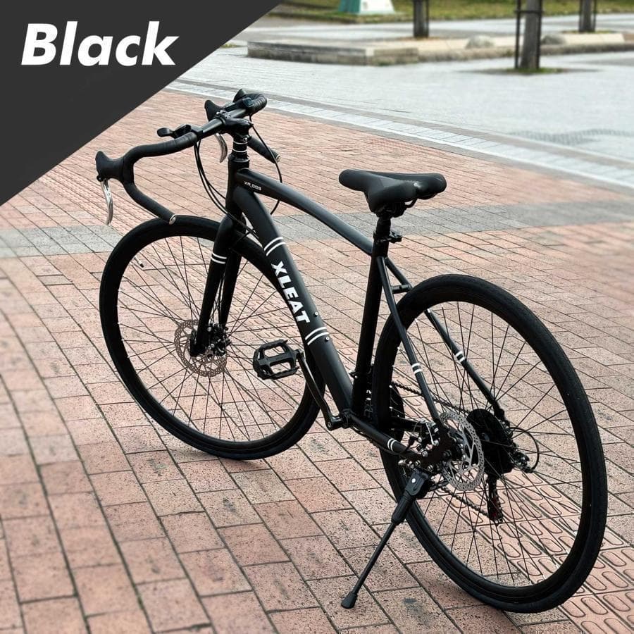 B1755クロスバイク 自転車 マウンテン ロード アウトドア ブラック