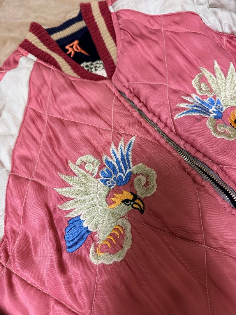 日本製 港商 テーラー東洋 ２面用 別珍 ブッダ 限定スカジャン vintage