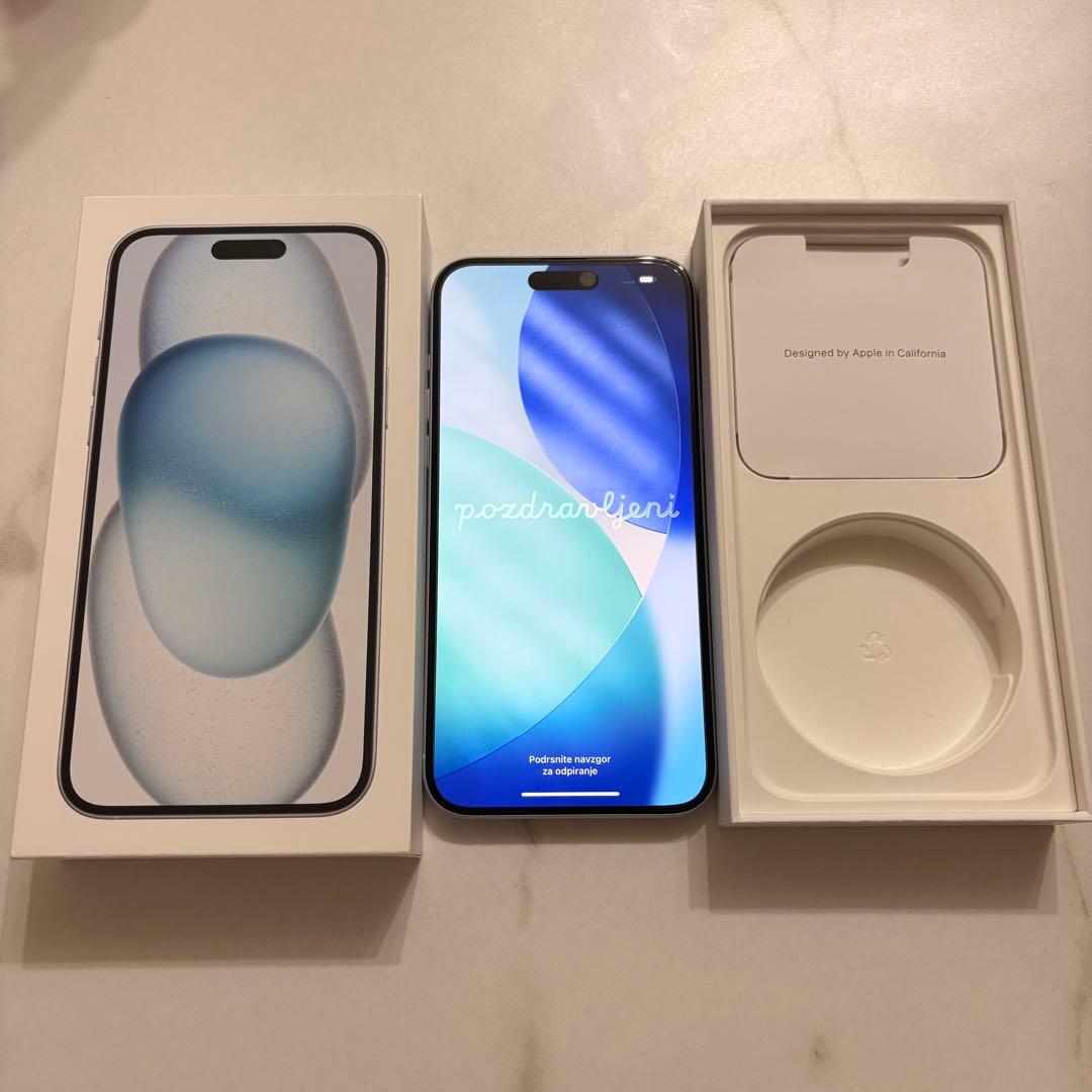 【美品】iPhone15plus 128GB ブルー 91%