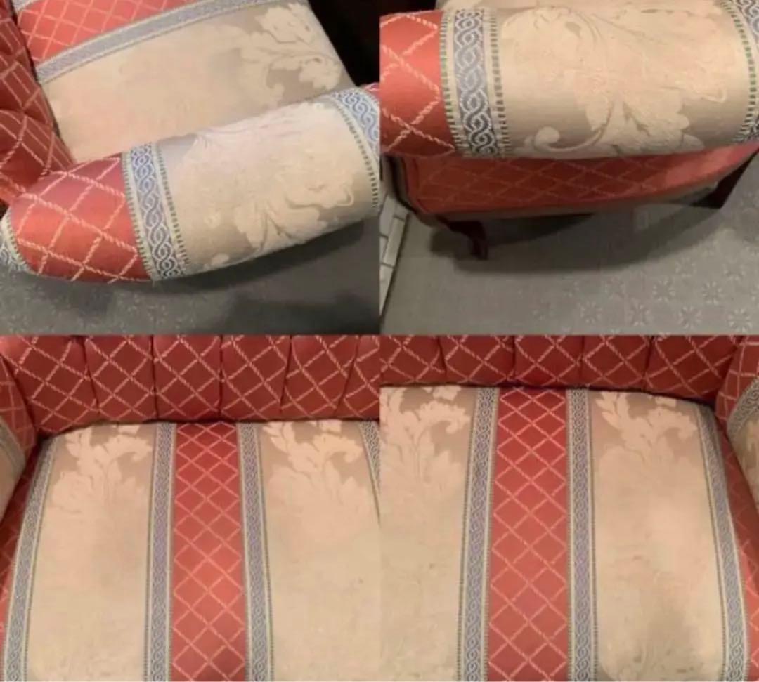 イタリア製ラブソファ 2Pソファ 二人掛け 猫脚 クラシック／アンティークソファ