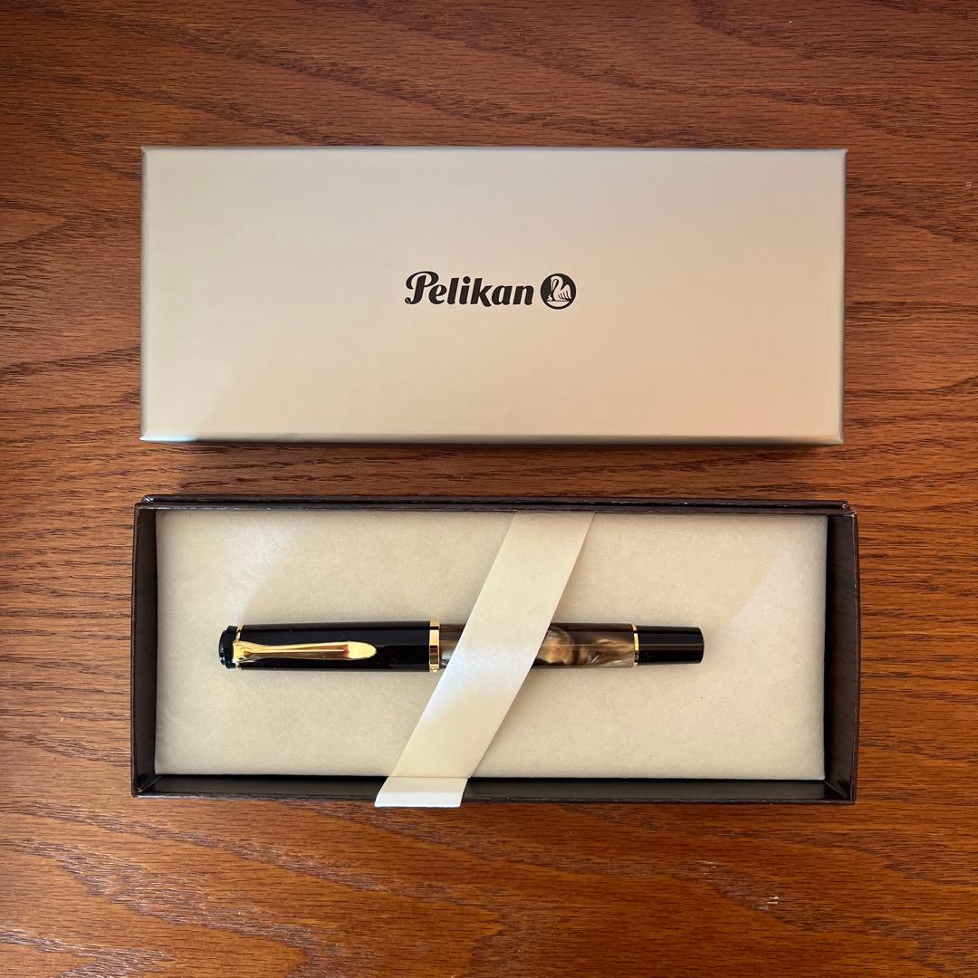 【新品】Pelikan ペリカン 万年筆 クラシック マーブルブラウン M200