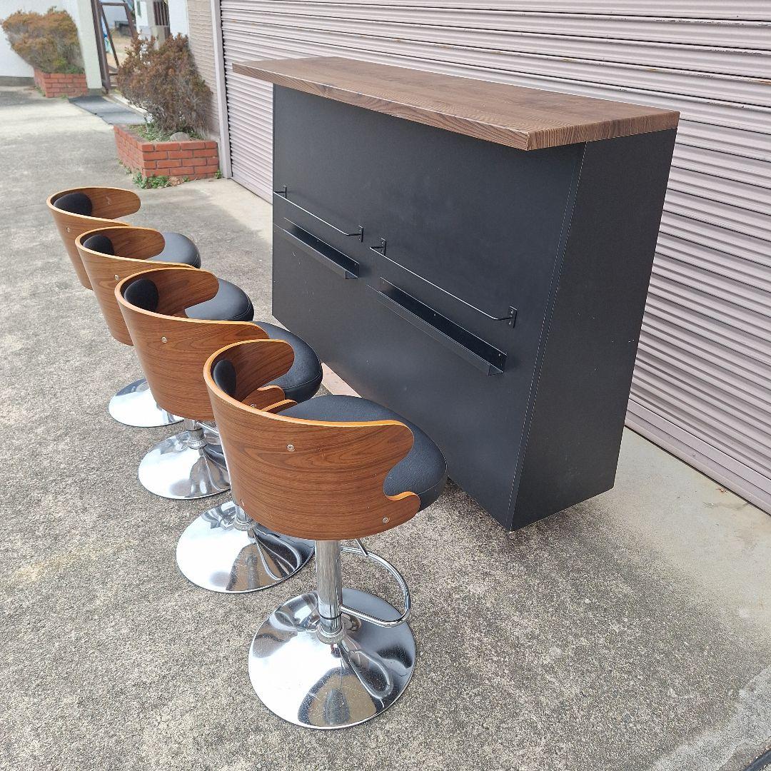 バーカウンター　椅子付き