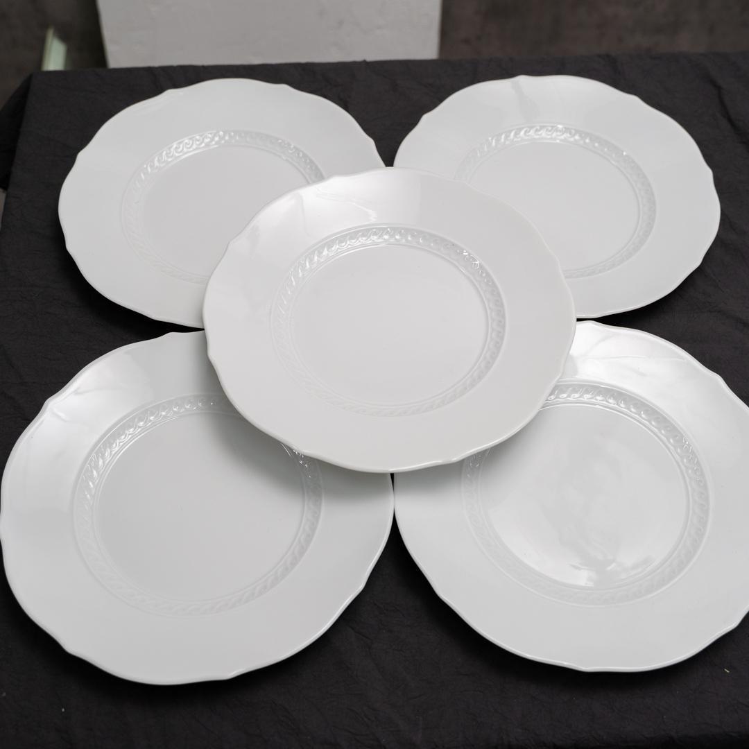 【希少品・5枚セット】リチャードジノリ ミュージオホワイト 約26cm 皿