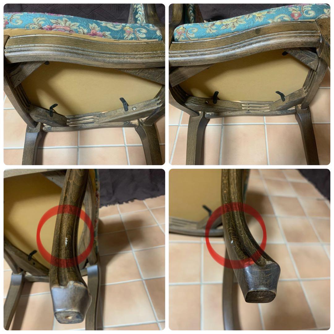 【条件付限定セール中】【極美品】松永工房 チェア 猫脚 ドレッサー椅子 姫系家具