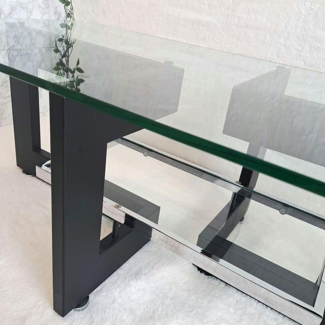 IDC大塚家具 アルテジャパン センターテーブル ローテーブルYGブラックレーム