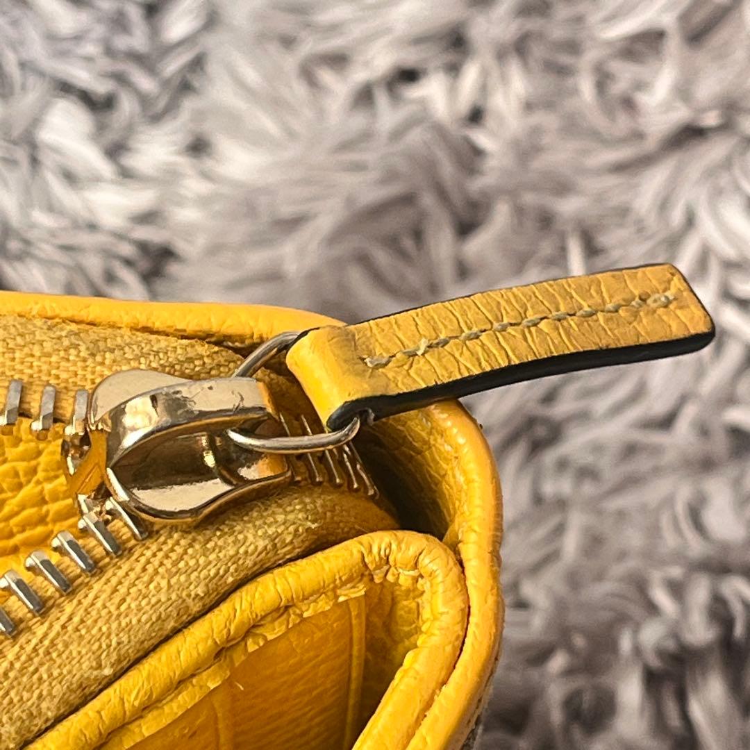 良品✨GUCCI GGキャンバス 折り財布　イエロー　メンズ　レディース