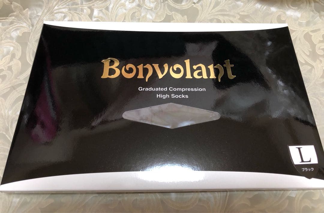 ボンボラン　ハイソックス　ブラックL