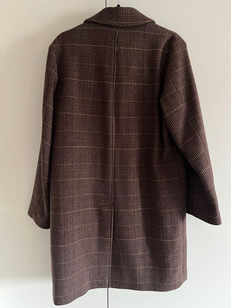 ジャーナルスタンダード/ブラウン系チェック チェスターコート