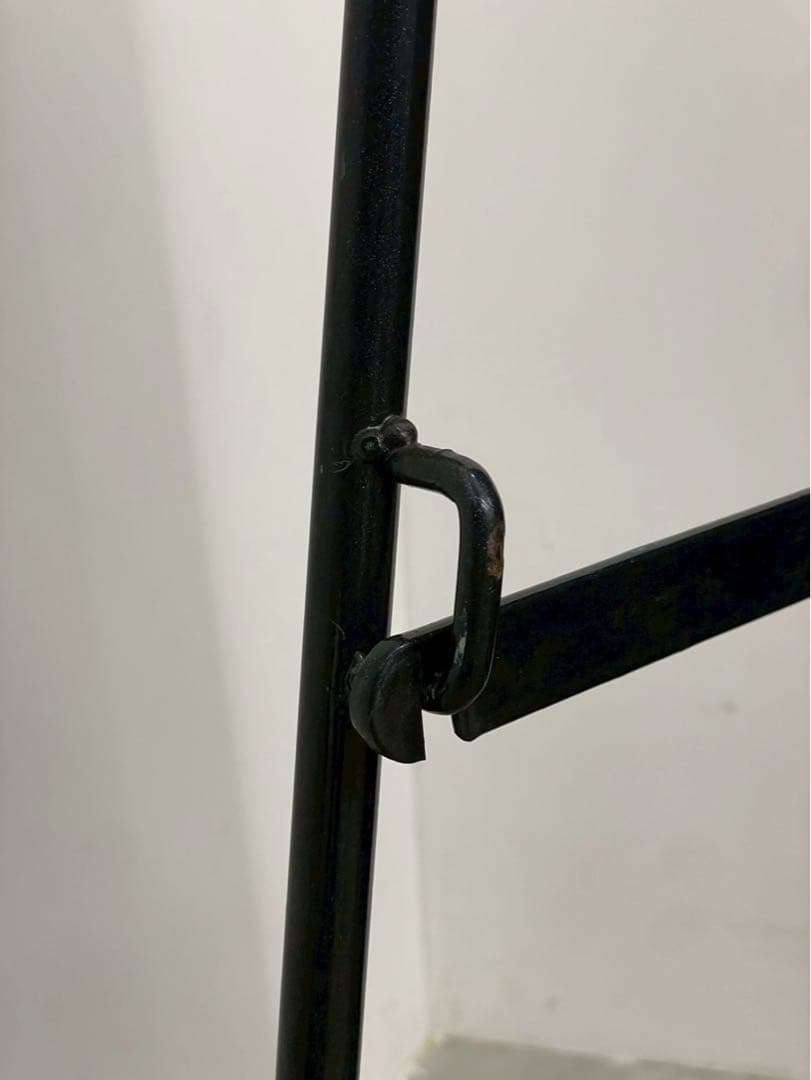 姿見 全身鏡 スタンドミラー アーチ型 ブラック モダン スタイリッシュ 什器