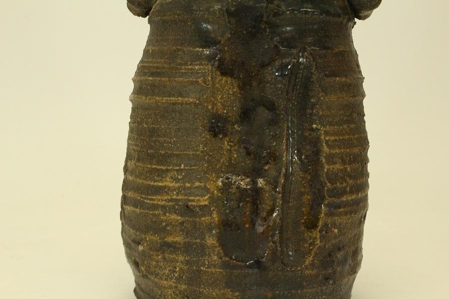 茶道具 瀬戸伊賀 花入 古美術(ZE736)