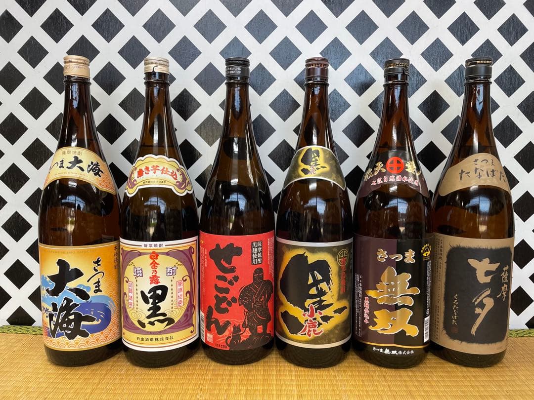 鹿児島本格焼酎 大海 白金の露黒 せごどん 小鹿黒 無双 七夕