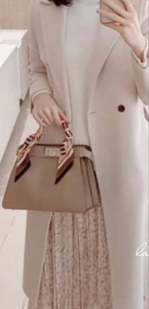 超良品⭐︎エポカ ウールリバーコート ダブルフェイス ウエストベルト付き