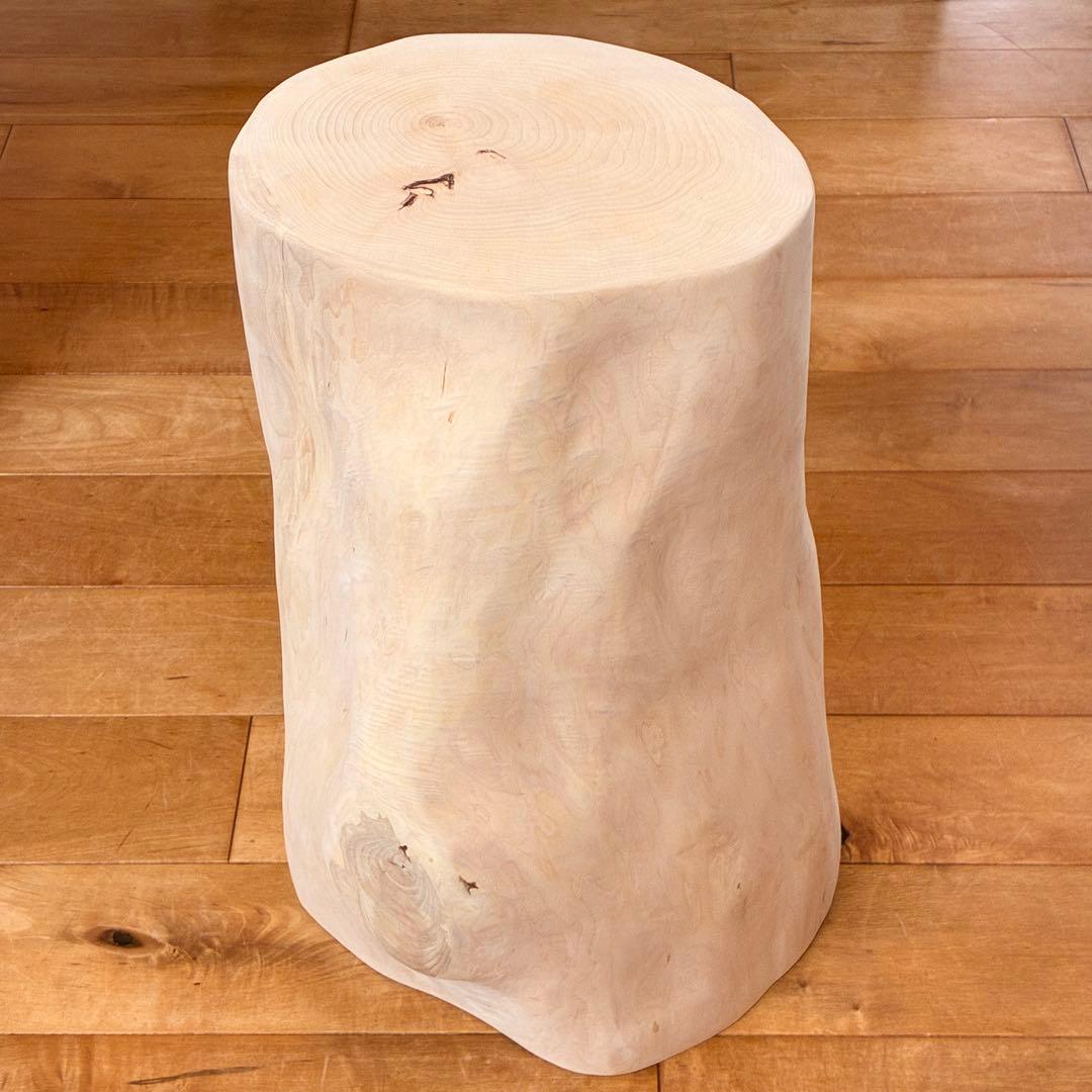 槙　丸太　椅子 スツール　No.1481