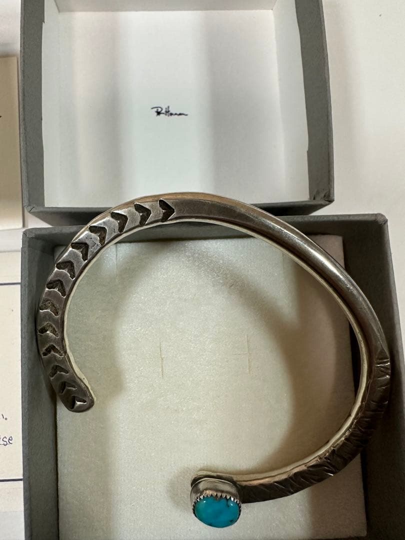 Rothman ターコイズ　シルバーバングル　ロンハーマン