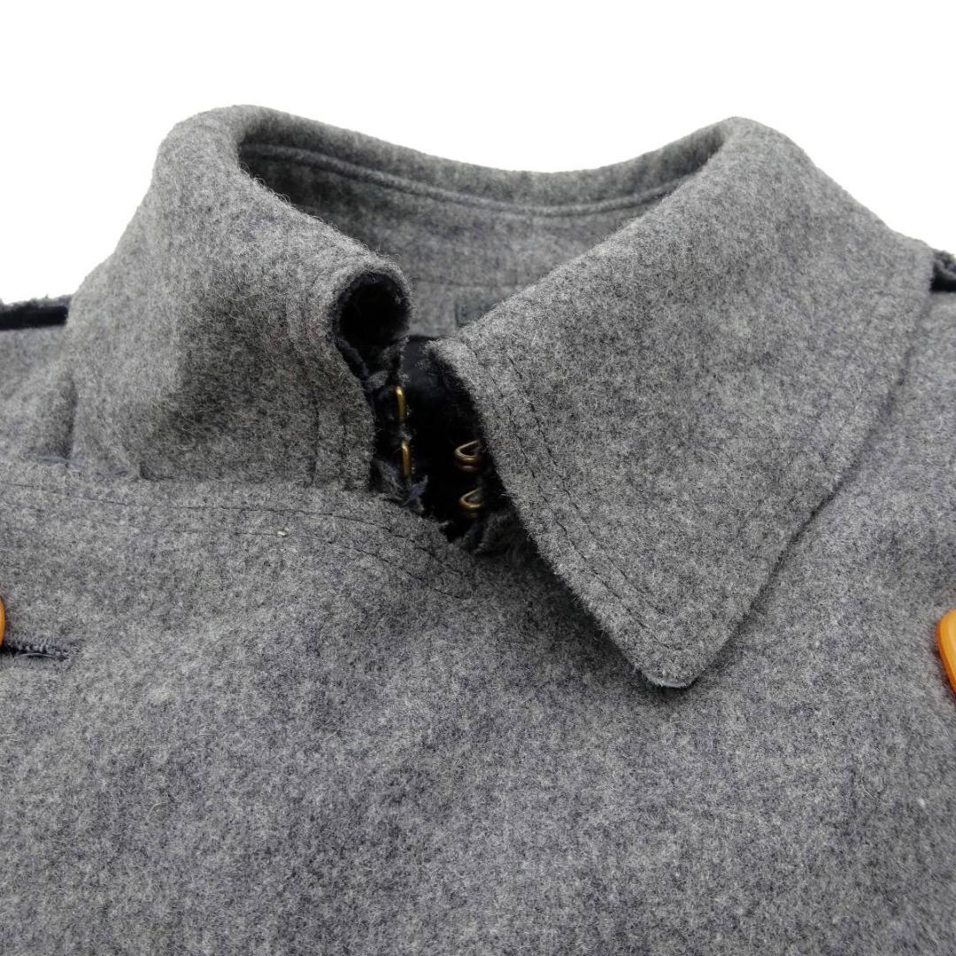 コムデギャルソンオムプリュス 02AW 切りっぱなしトレンチコート飴釦 グレーM